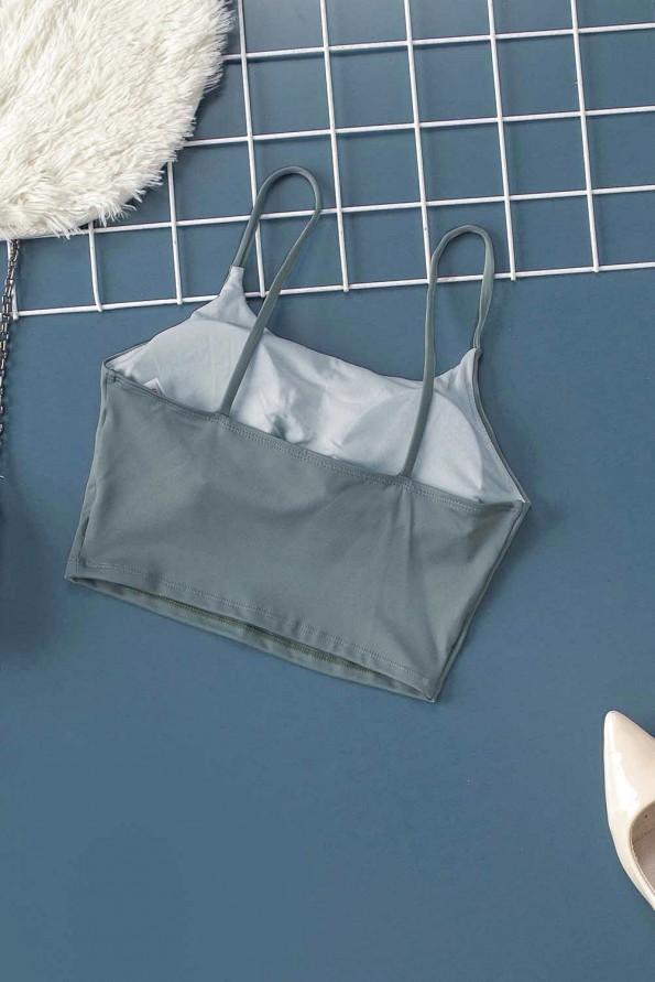 Zelen crop top za jogo Brynn