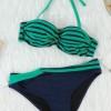 Zelen črtast bikini Lilyana