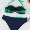 Zelen črtast bikini Lilyana