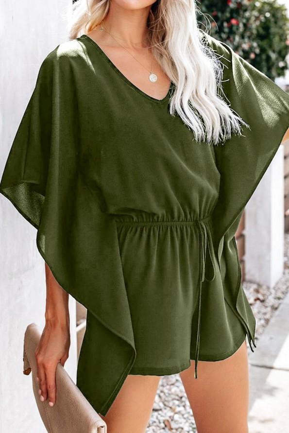 Zelen kimono romper Louise