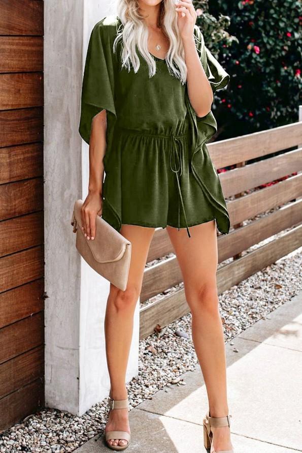 Zelen kimono romper Louise