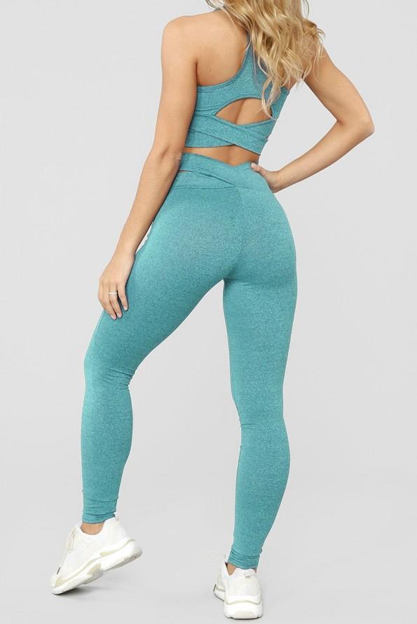 Zelen komplet pajkice in športni modrček Catalina