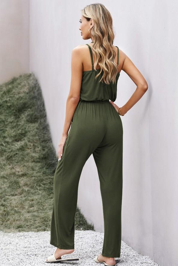 Zelen ohlapen kombinezon Novah