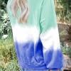 Zelen ombre/tie dye pulover Cora