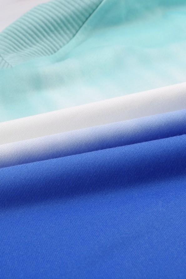 Zelen ombre/tie dye pulover Cora
