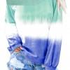 Zelen ombre/tie dye pulover Cora