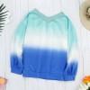 Zelen ombre/tie dye pulover Cora