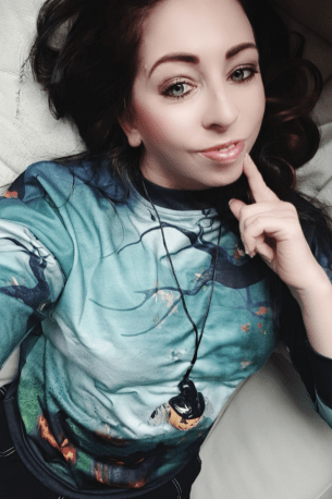 Zelen pulover Palmer z halloween potiskom