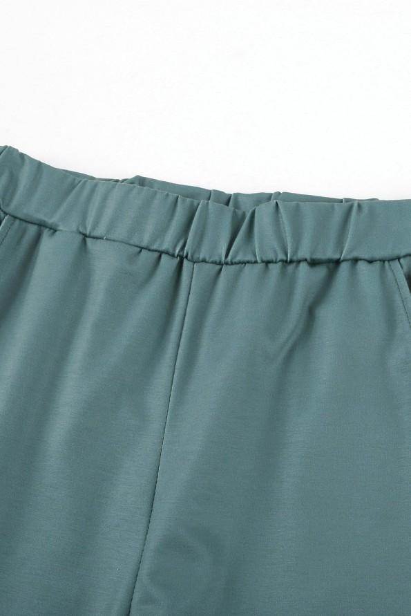 Zelen tie dye komplet Leila s puloverjem in hlačami za prosti čas