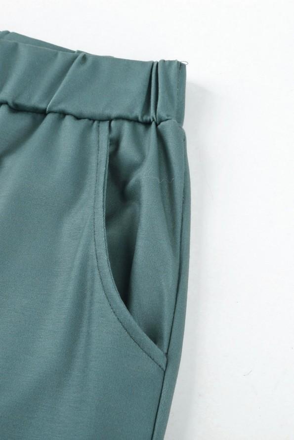 Zelen tie dye komplet Leila s puloverjem in hlačami za prosti čas