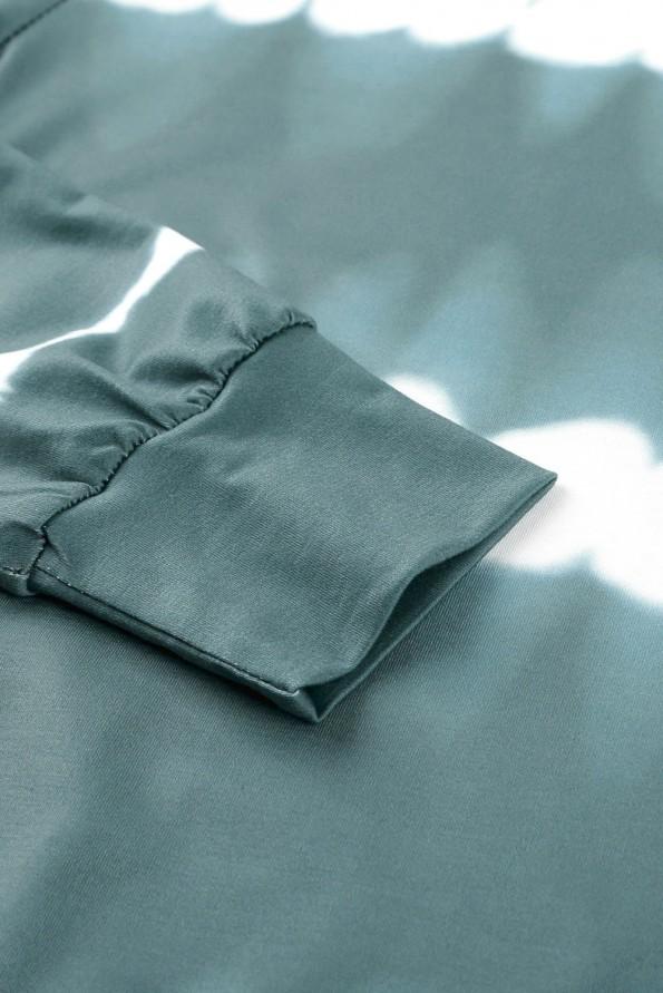 Zelen tie dye komplet Leila s puloverjem in hlačami za prosti čas