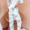 Zelen tie dye pleten komplet Jordyn