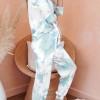 Zelen tie dye pleten komplet Jordyn