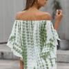 Zelena bluza Gabriela s tie dry vzorcem in vozlom