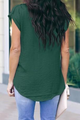 Zelena bluza Riley z zadrgo