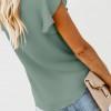 Zelena bluza Vivian z vozlom
