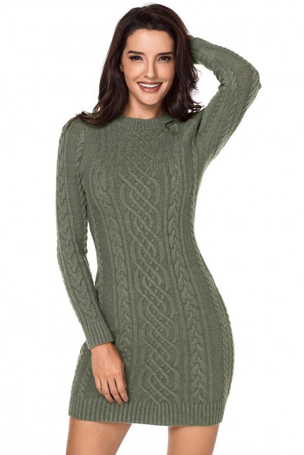 Zelena pulover obleka Blair