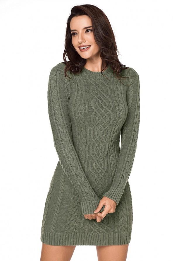 Zelena pulover obleka Blair