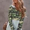 Zeleni camo pulover s kapuco Army