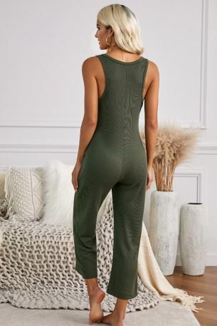 Zeleni termo kombinezon brez rokavov Tinna