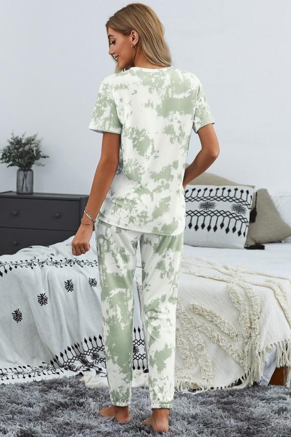Zeleni tie dye komplet Pamela