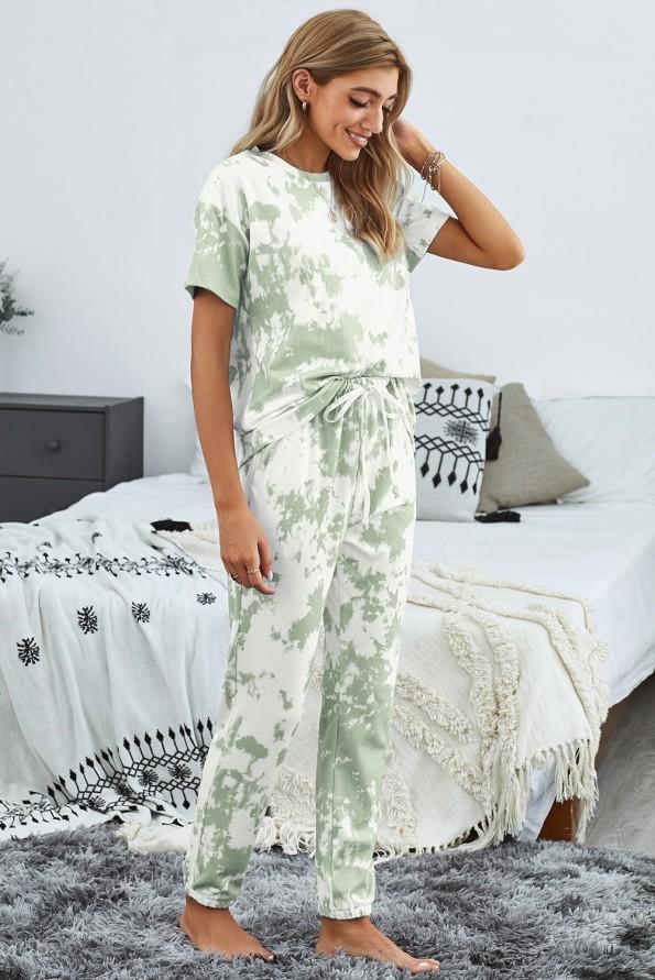 Zeleni tie dye komplet Pamela