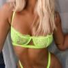 Zeleno neonski komplet spodnjega perila Kayleigh