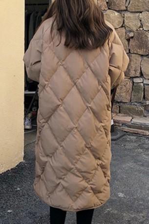 Dolg plašč z ovratnikom Esmery