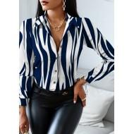 Majica z dolgimi rokavi s formalnim potiskom in ovratnikom Hope