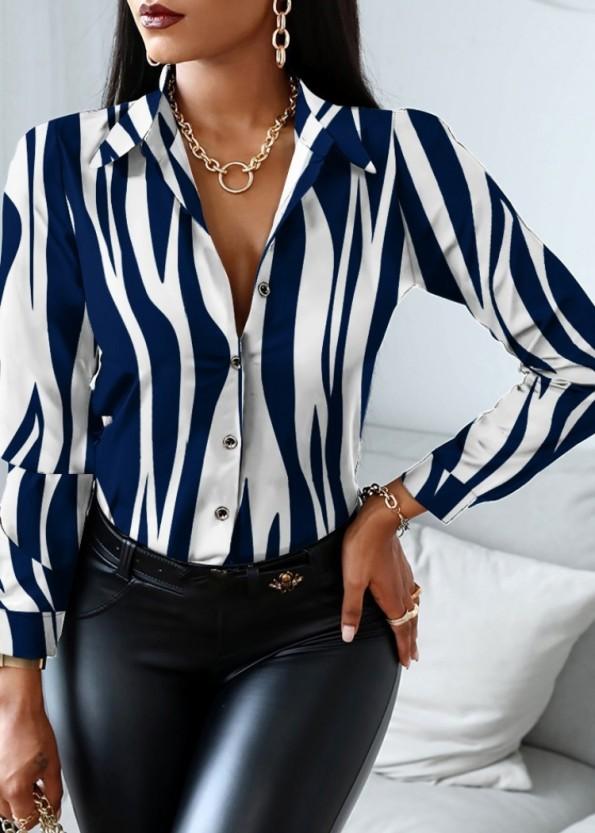 Majica z dolgimi rokavi s formalnim potiskom in ovratnikom Hope