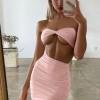 Seksi roza klubska obleka Pia