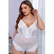 Bela čipkasta pižama Venda