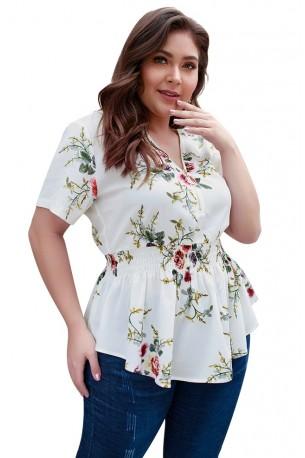 Bela rožnata bluza Bella