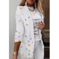 Beli suknjič z metuljčki Isabella