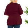 Bluza s kratkimi rokavi z izrezom Sasha