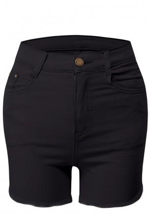 Črne denim kratke hlače Giovana