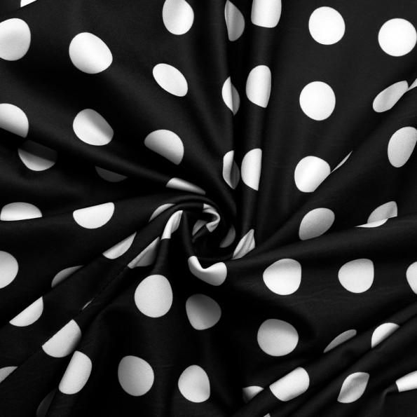 Črni suknjič z belimi pikami Fisa