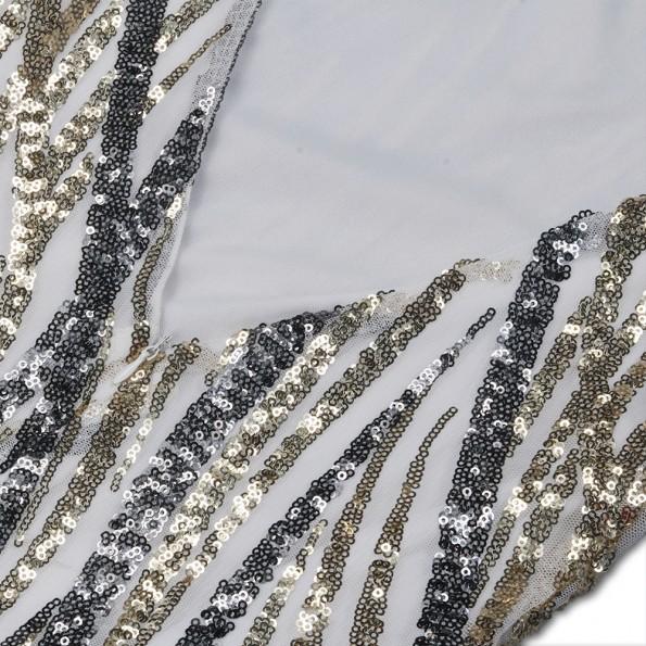 Elastična obleka z bleščicami  Windy