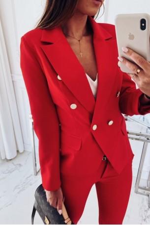 Eleganten pisarniški jopič rdeče barve Maya