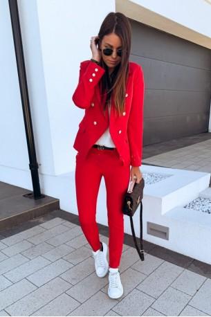 Eleganten pisarniški jopič rdeče barve Maya