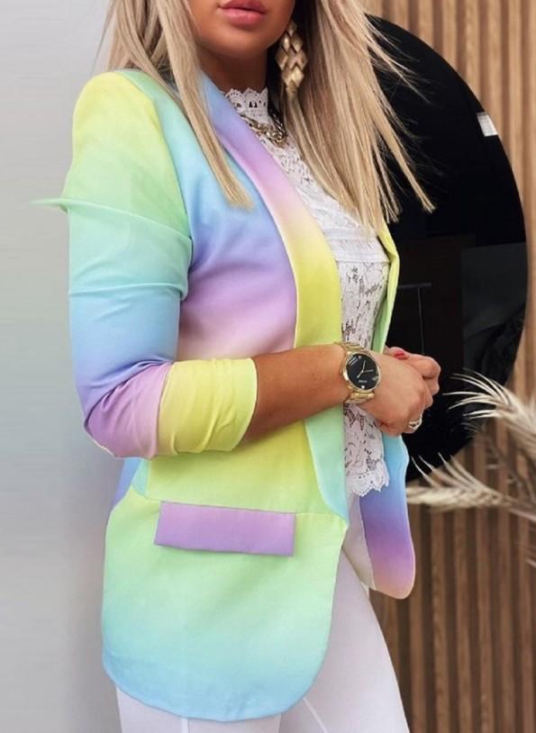 Eleganten rumeni tie dye suknjič Adriana