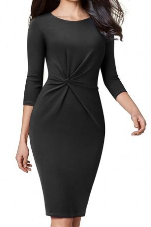 Elegantna obleka slim fit Feina