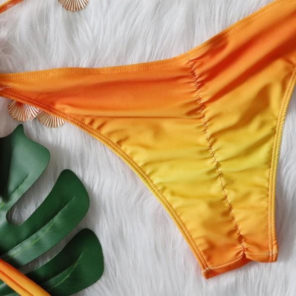 Ženske dvodelne kopalke v oranžni barvi Gini