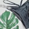 Ženske črne dvodelne kopalke z okraski Alice