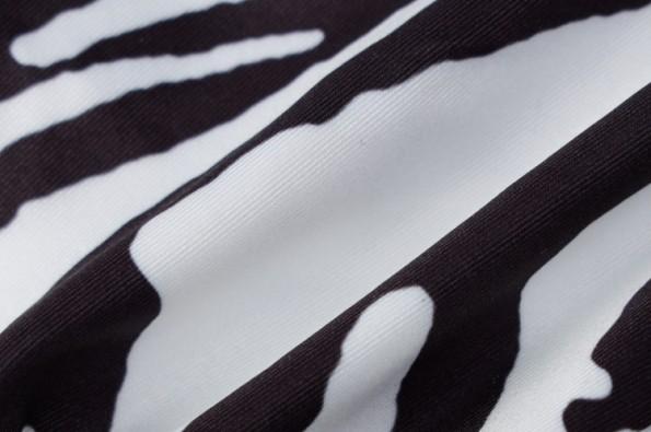 Ženske seksi dvodelne kopalke z verižico zebra tiska Loreal