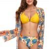 Ženski komplet dvodelnih kopalk s cvetličnim tiskom Joana