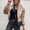 Khaki kratka jakna Aurora