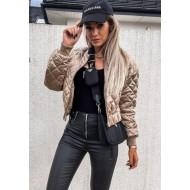 Khaki kratka jakna Aurora