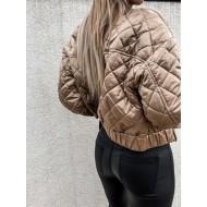 Khaki kratka jakna Aurora