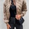 Khaki kratka jakna Aurora